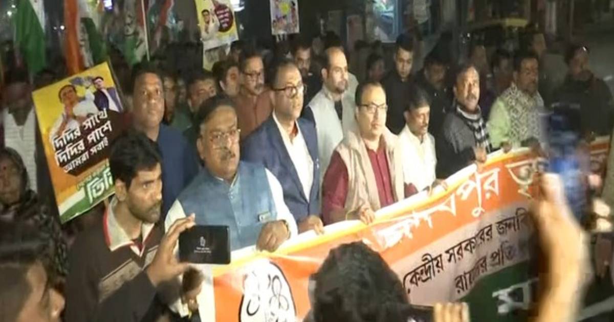 TMC protests in Kolkata against Centre over misuse of central agencies, blocking central funds